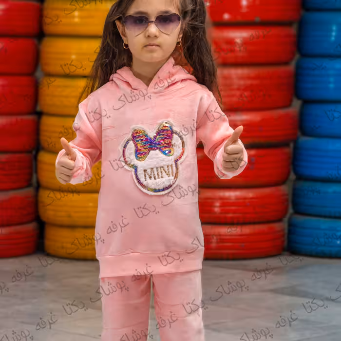 ست هودی شلوار مخمل حوله ای خارجی وارداتی توکرکی نرم و لطیف دخترانه  پسرانه3سال تا9سال کیفیت بالا