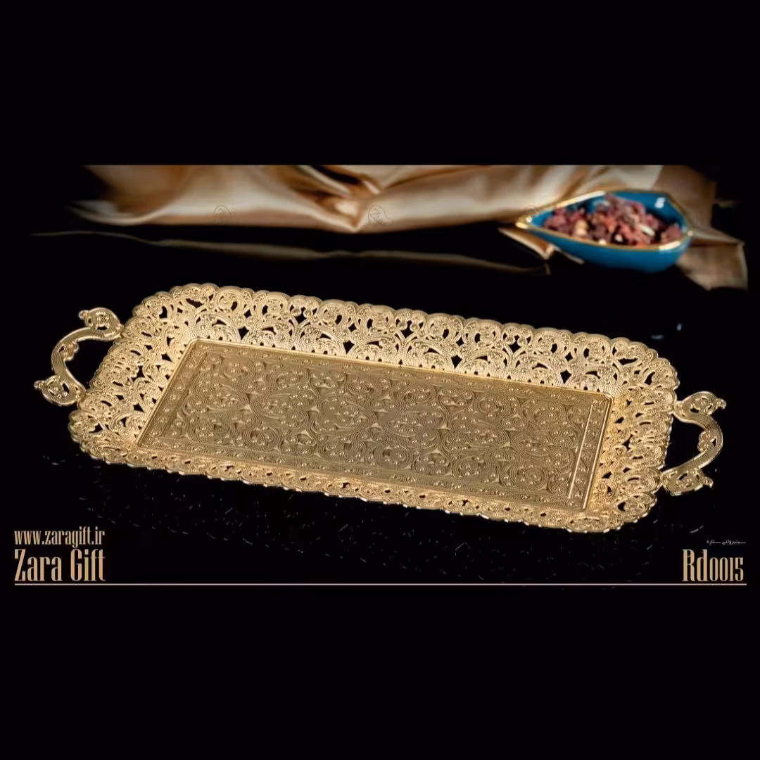 سینی رولت خوری ستاره برند اورجینال  اصل ترکیه در 3 رنگ طلایی و مسی و نقره ای سیلور ترک