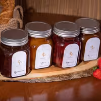 پک مربا ایزومالتولوز(4عدد مربای 400گرمی)(گل سرخ، آلبالو، هویج، گیلاس)