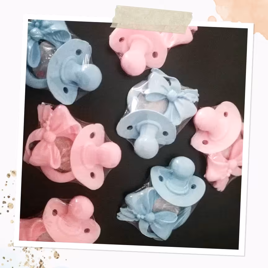  پستونک صابونی مناسب گیفت سیسمونی و نوزادی گلیسیرینه و معطر قابل سفارش در رنگ های مختلف 