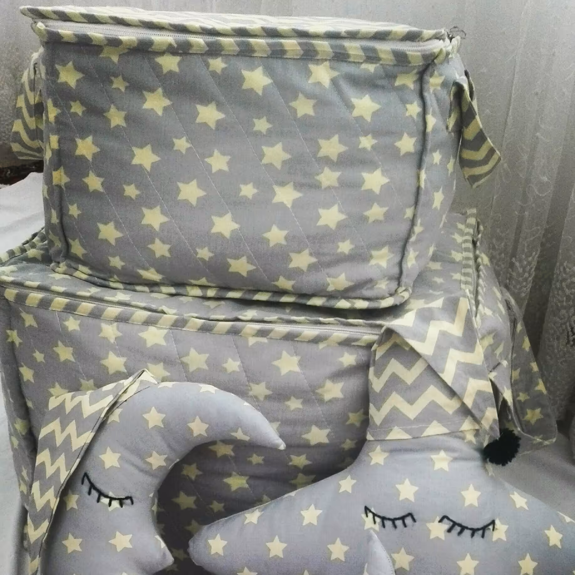 باکس وسایل یا لباس کودک،نظم دهنده کمد لباس،با دوام ،قابل شستشو،دو سایز 