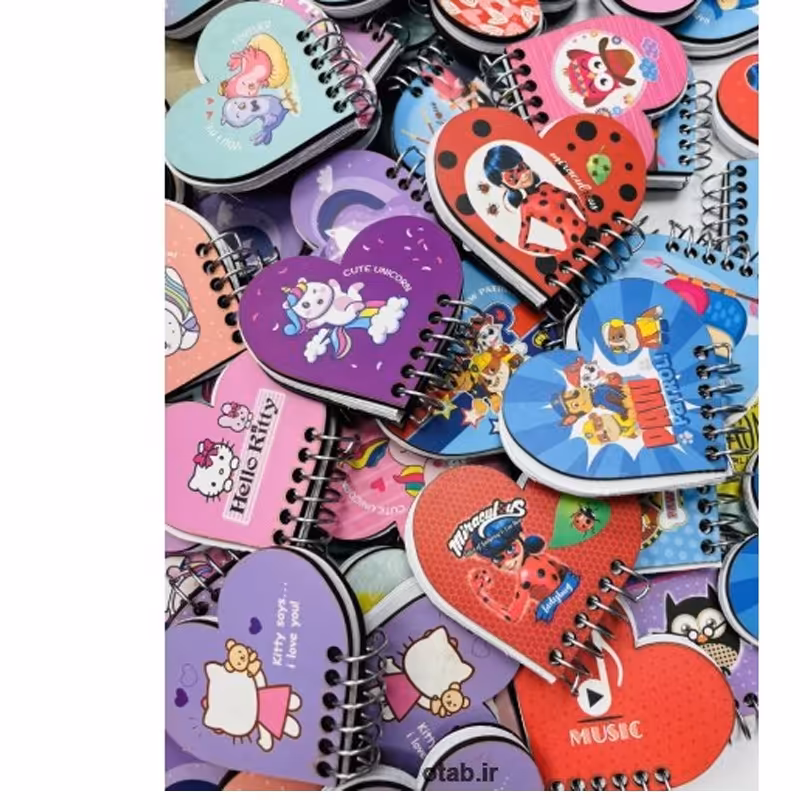 دفترچه یادداشت فانتزی قلبی ام دی اف 