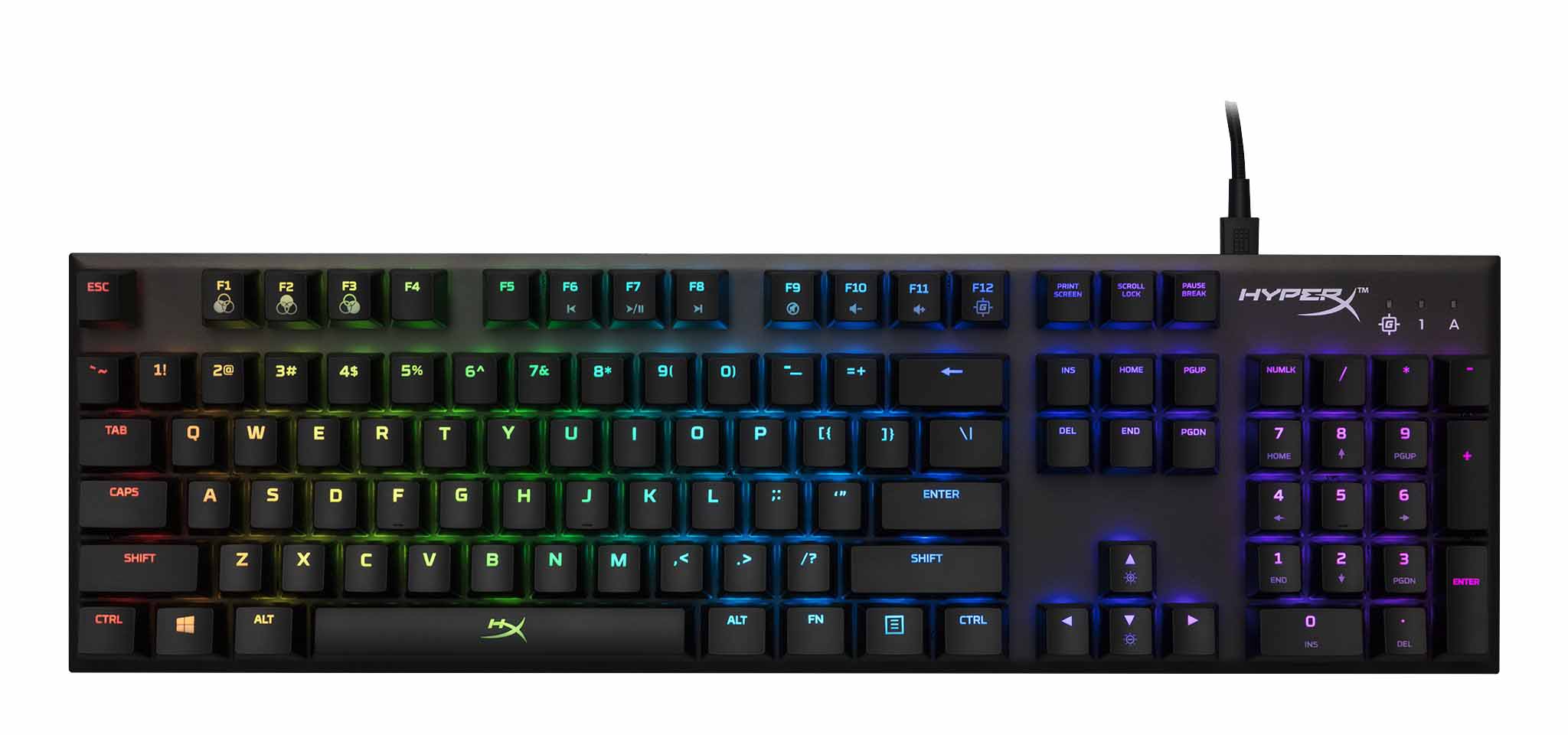 کیبورد گیمینگ هایپرایکس Hyper X Keyboard Alloy FPS RGB