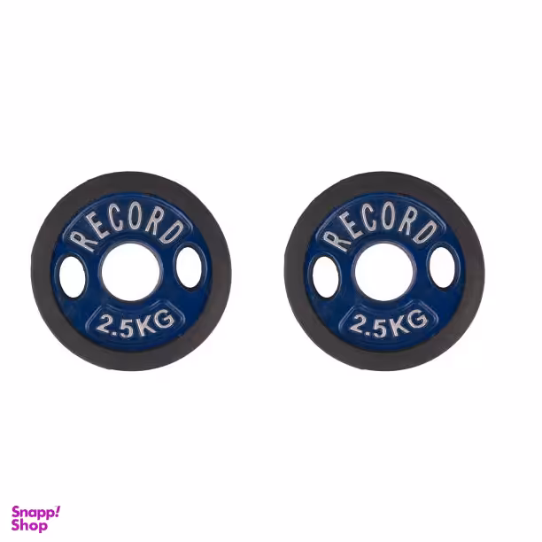 وزنه هالتر رکورد مدل N1 وزن 2.5 کیلوگرم بسته 2 عددی