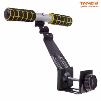 میل بدن سازی مخصوص دراز و نشست تن زیب ( مشکی - زرد )