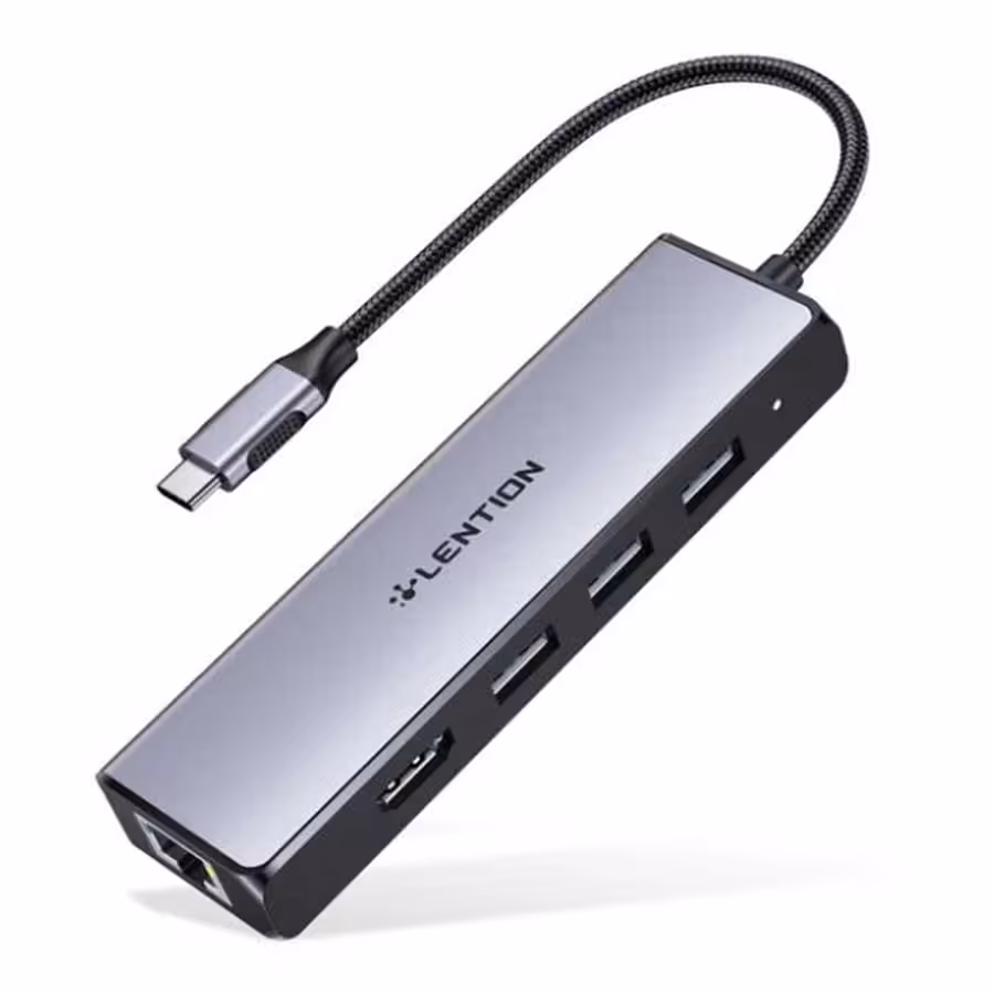 قیمت و خرید هاب و داک استیشن USB-C پنج پورت لنشن مدل C25 | یاس ارتباط