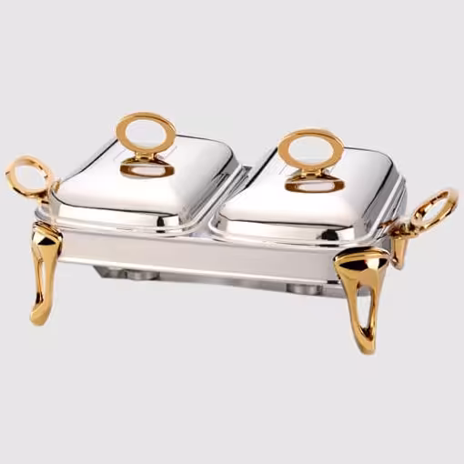 سوفله خوری دوخانه استیل حلقه طلایی یونیک UN-3828