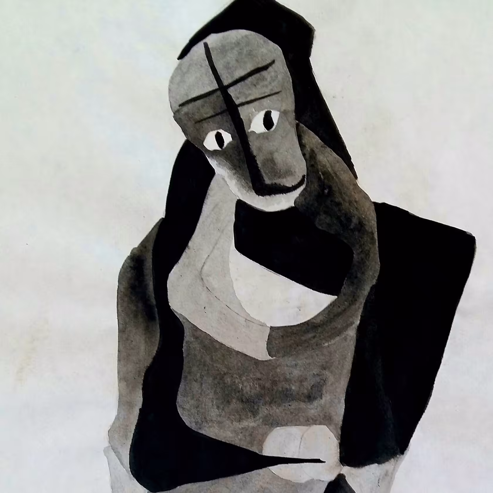 این اثر روی کاغذ با ابعاد25در35 با تکنیک اب مرکب طراحی شده است