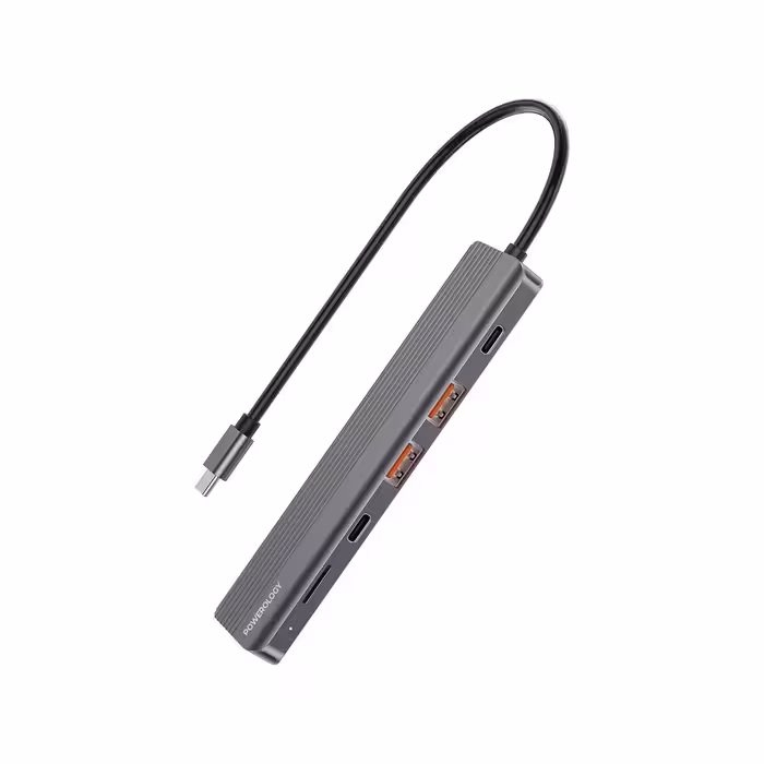 مولتی پورت پاورولوژی مدل Powerology 6-in-1 Slim P61HBCGY