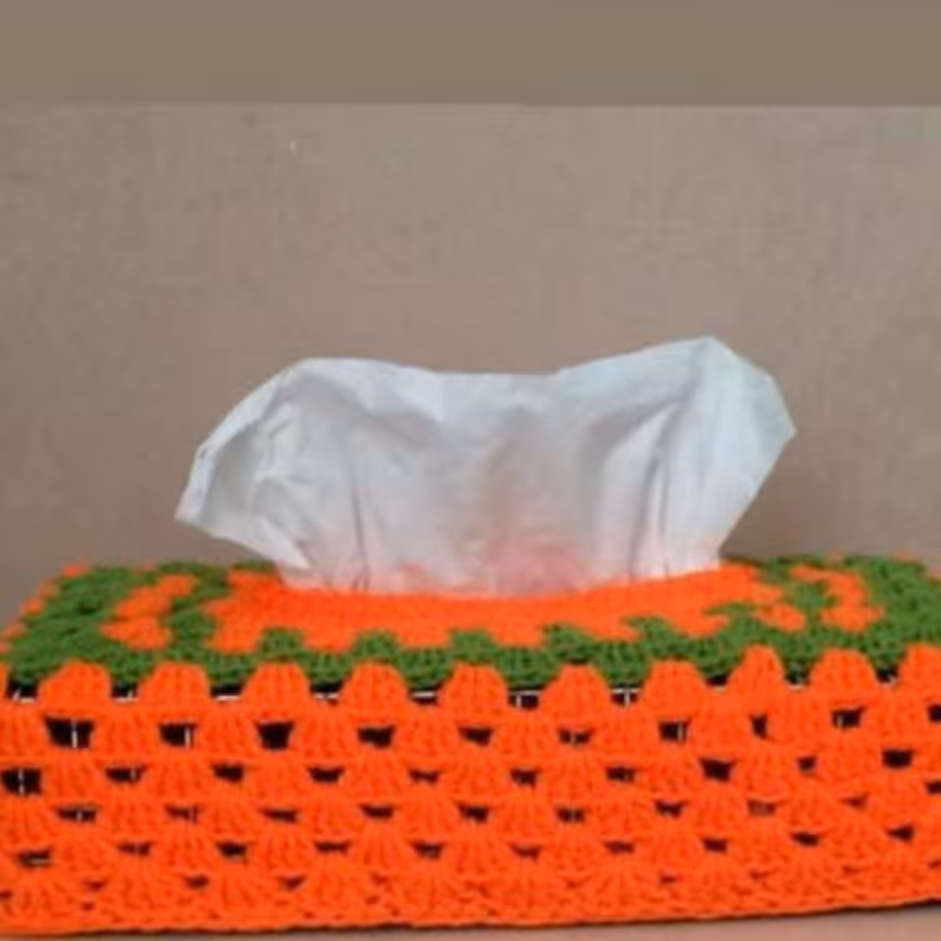 کاور دستمال کاغذی دستباف مناسب همه ابعاد از دستمال ها، زیبا و بهداشتی 