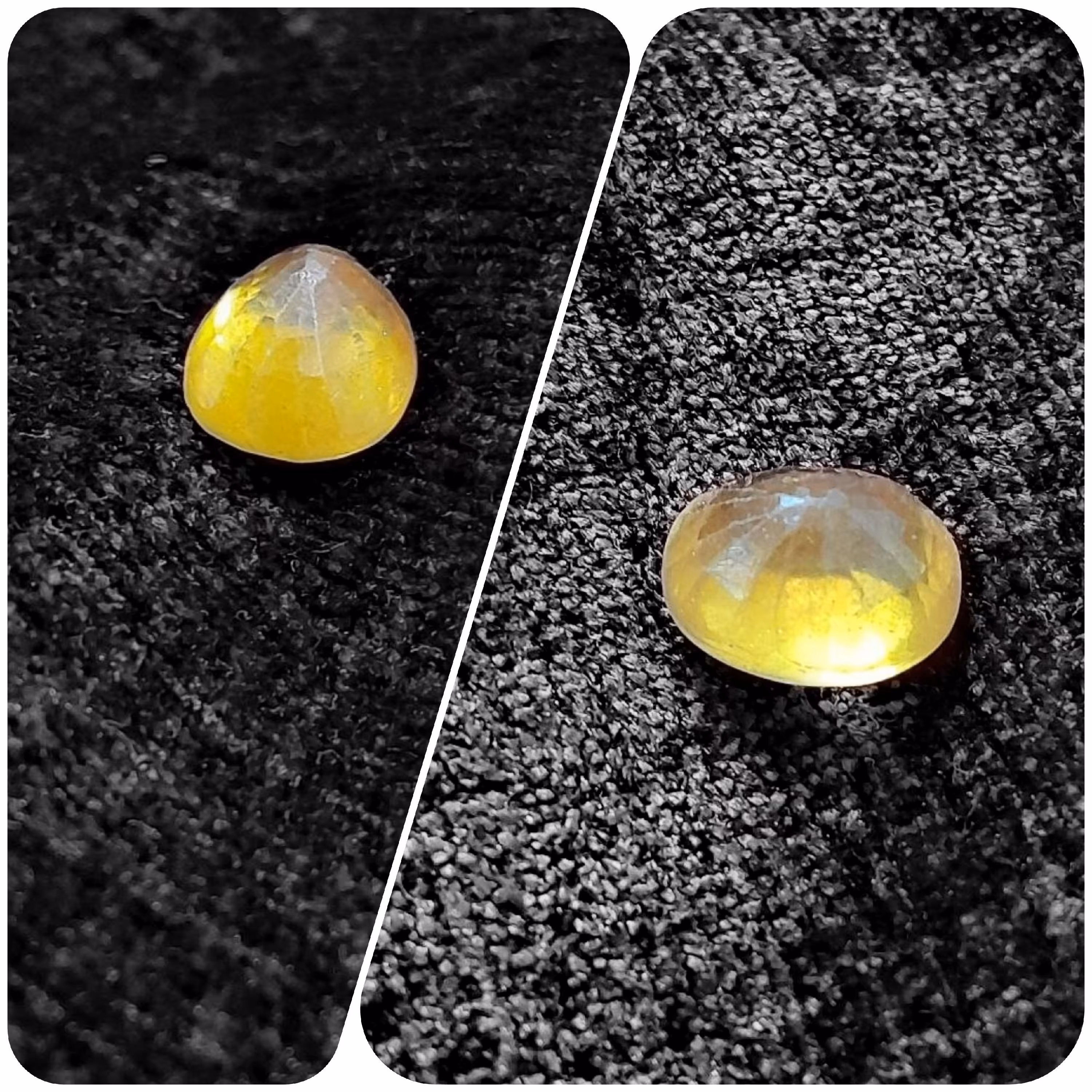 سنگ یاقوت زرد اصل آفریقایی با تراش جواهری(تراش عبدالرزاقی )