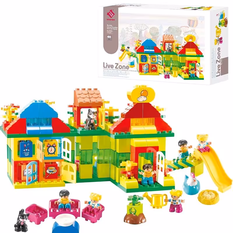 اسباب بازی لگو اسمونو 175 تکه مدل خانه smoneo کد 55008