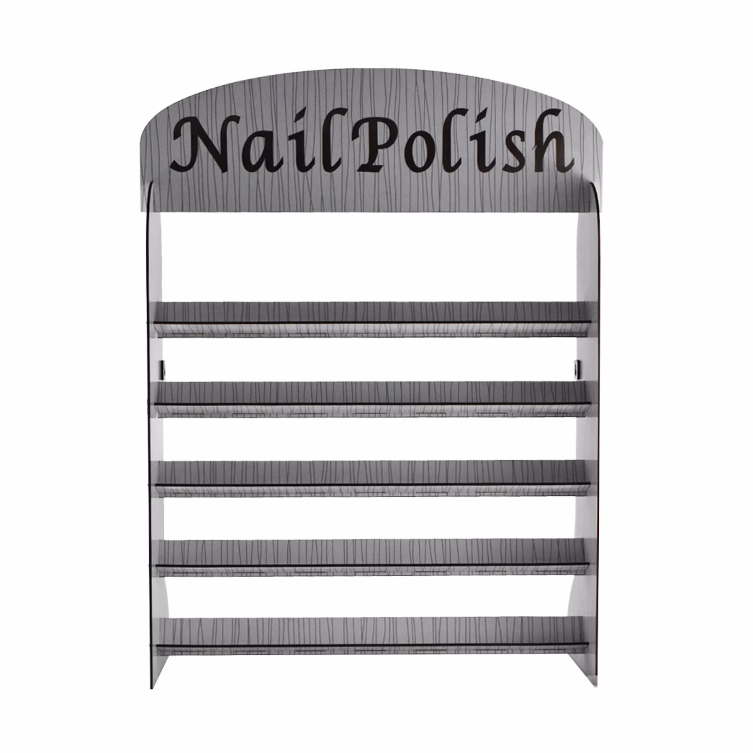 استند لاک ناخن چوبی 5 طبقه با تنوع رنگی