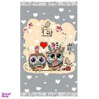 فرش ماشینی چاپی بدون تار و پور هانوکس مدل کودک جغد کد HAK.124.1