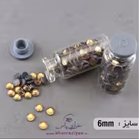 نگین DMC حرارتی هشت ضلعی طلایی 6 میل