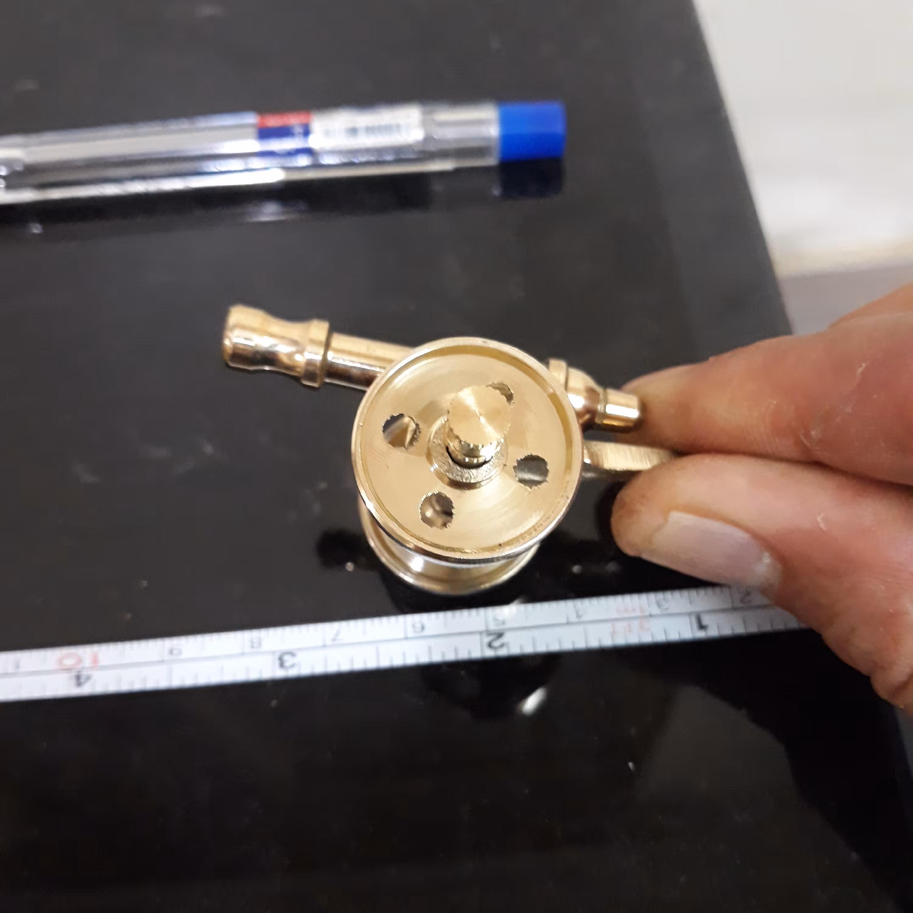 توپ برنجی جنگی زیبا سایزمتوسط وارداتی با کیفیت متحرک کلکسیونی تزیینی دکوری