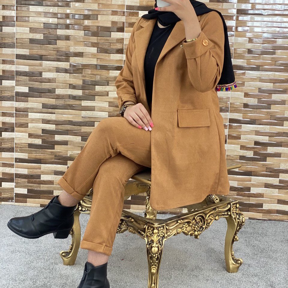 کت شلوار زنانه سوییت مدل نیلوفر مانتو کتی و شلوار