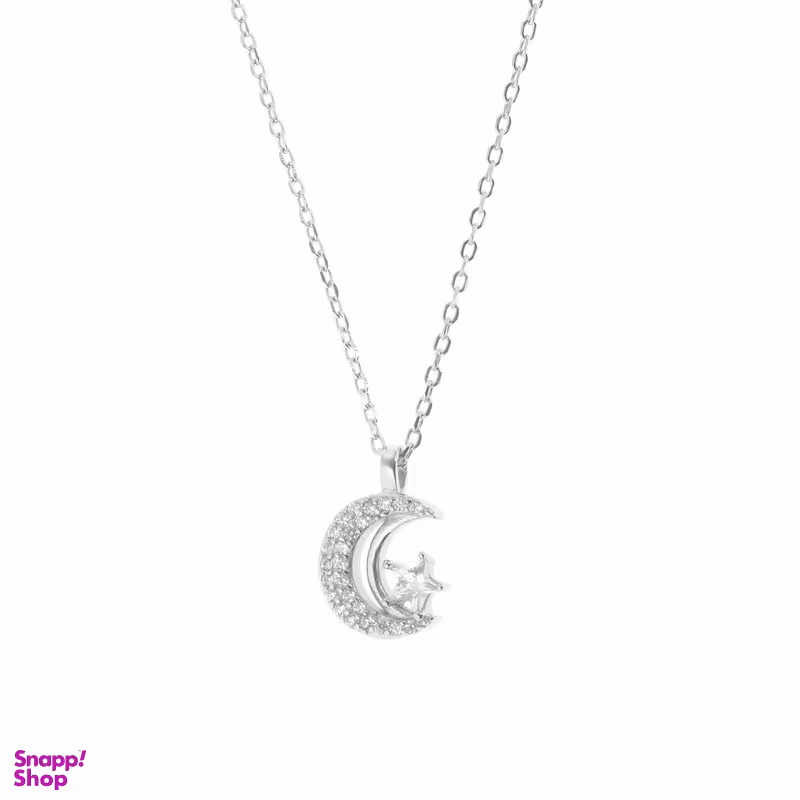 گردنبند نقره زنانه مدل ماه و ستاره کد 548455