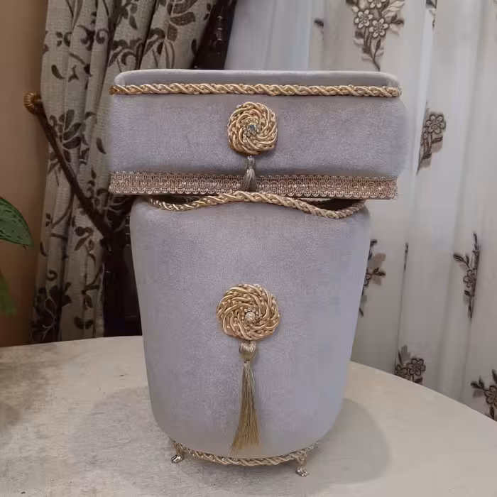 سطل وجادستمالی مخملی(پسکرایه)