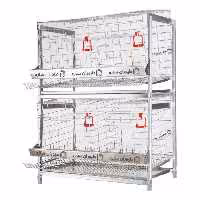 قفس مرغ 2 طبقه  - ضمانت10ساله(ارسال رایگان)