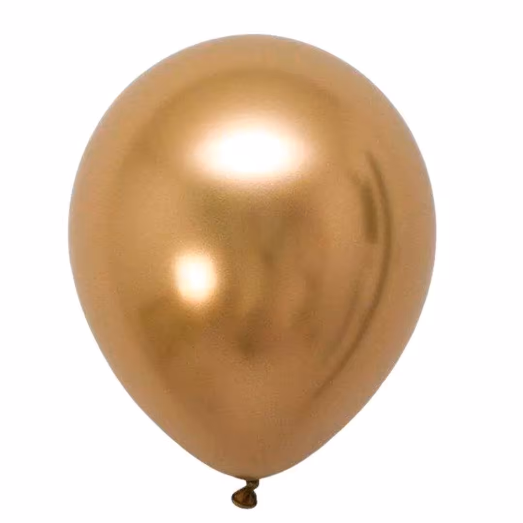 بادکنک کروم  طلایی ، 12اینچ