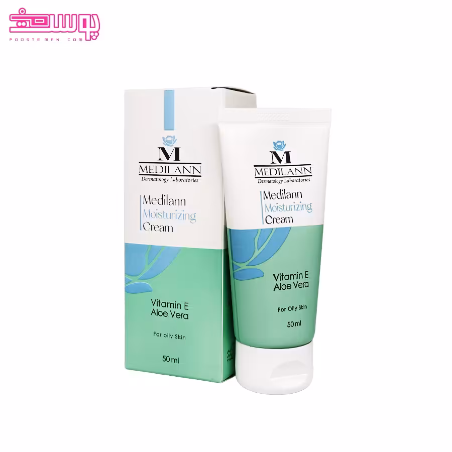 کرم مرطوب کننده پوست چرب مدیلن حجم 50ml