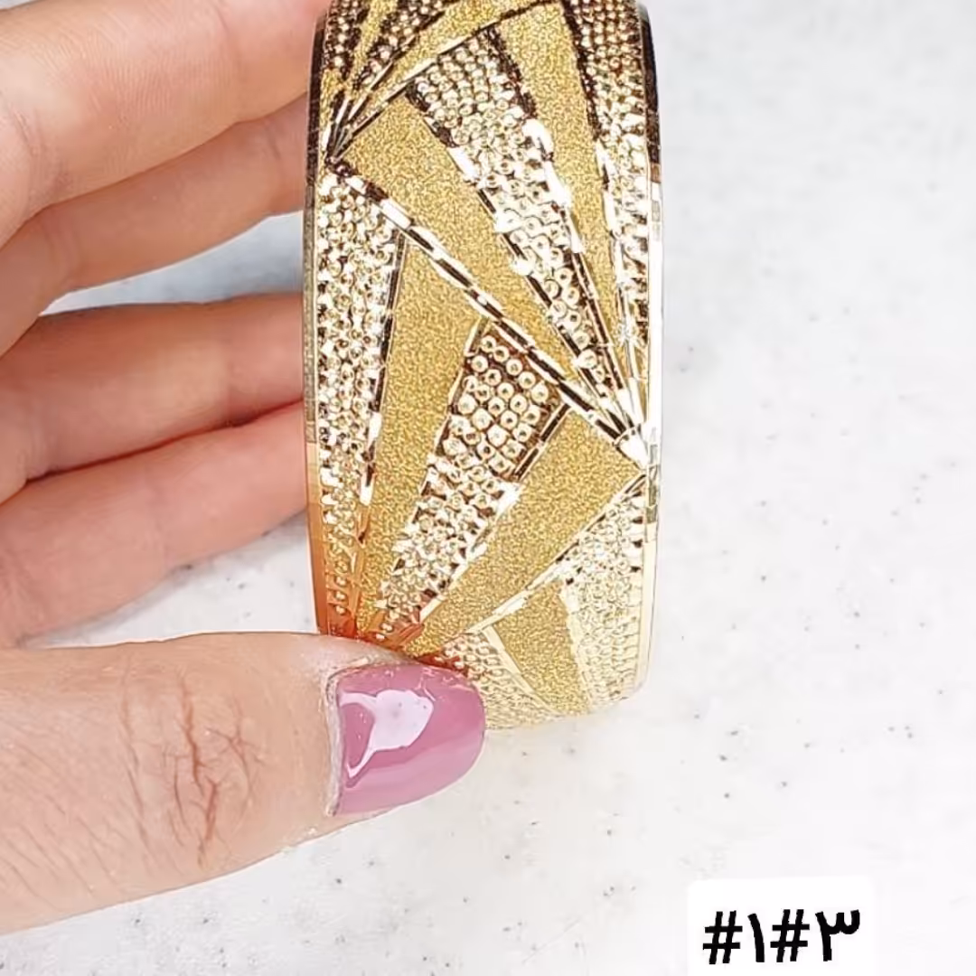 تکپوش استیل با ابکاری طلا مارک 