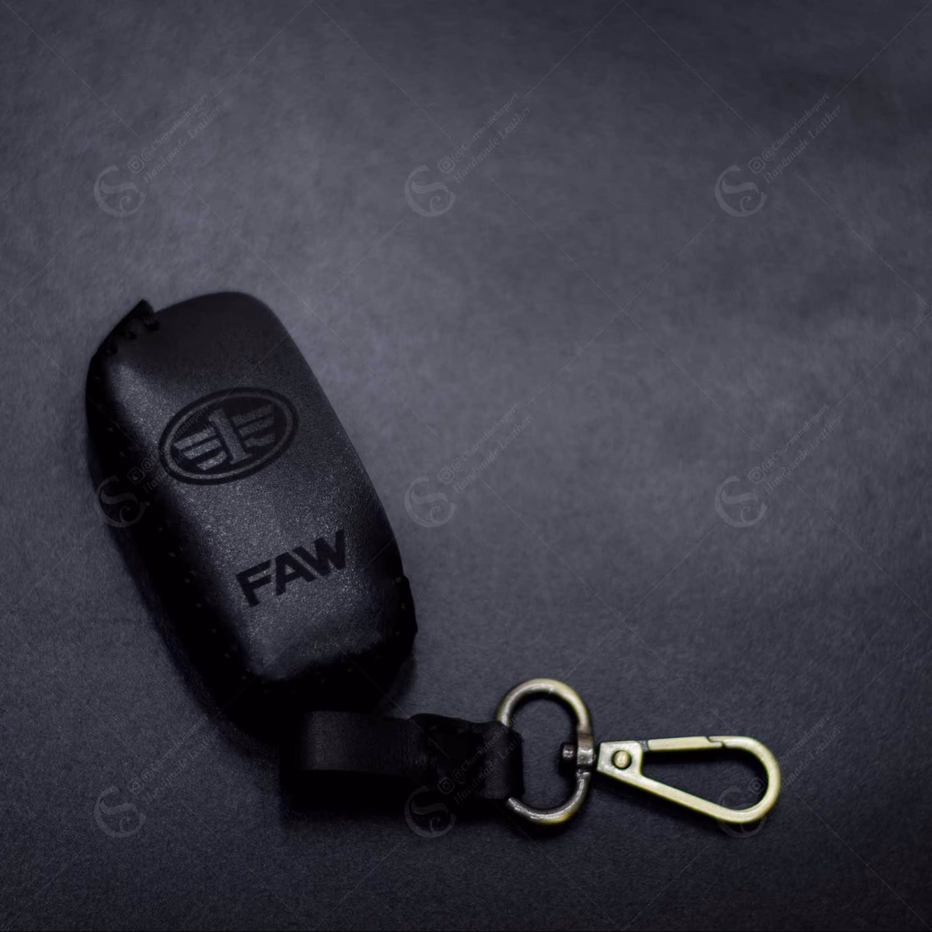 جاسوییچی چرم طبیعی گاوی مشکی مناسب بسترن b30 فاو