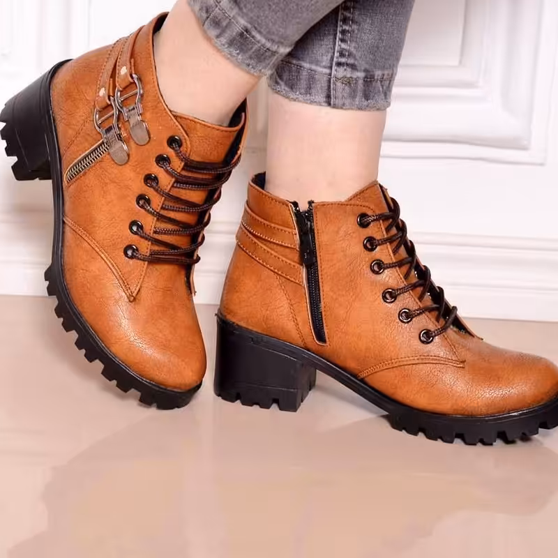   نیم بوت کفش چرم   قالب استانداری  زیره دلتا 