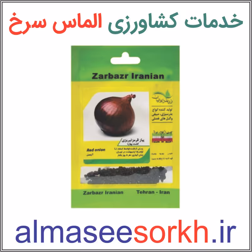 بذر پیاز قرمز زر بذر ایرانیان | گیاه پزشکی الماس سرخ