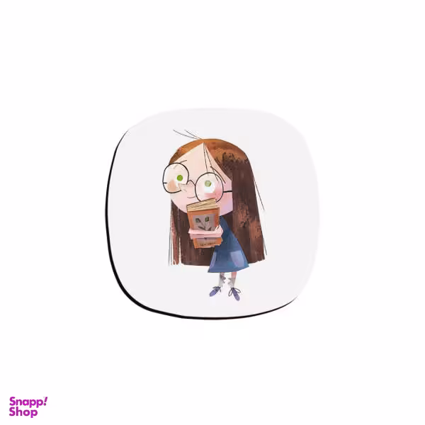 زیر لیوانی ترمه طراحان ایده مدل دختر و کتاب کد cfp412