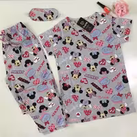 ست تیشرت شلوار به همراه چشم بند از برند ترک باریش وارداتی جنس نخ کیفیت تضمینی