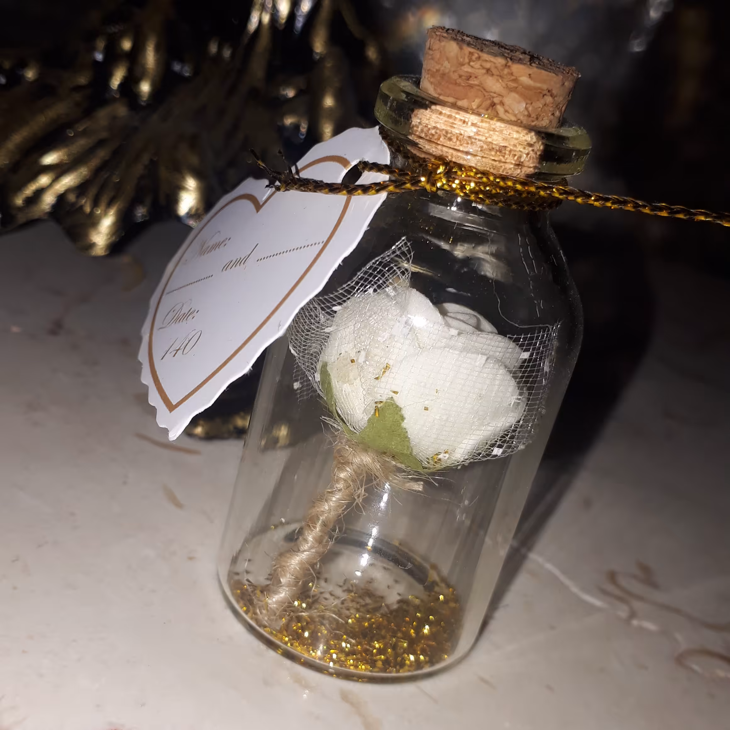 گیفت(20عددی)گل سفید مناسب برای عقد عروسی و نامزدی و مراسمات ازدواج