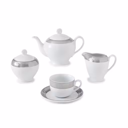 سرویس چای خوری آیریس پالادیوم چینی زرین ایتالیا اف 17 پارچه