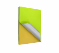 کاغذ پشت چسب دار سایز A4 زرد بسته 100 برگی