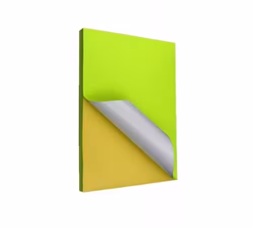 کاغذ پشت چسب دار سایز A4 زرد بسته 100 برگی