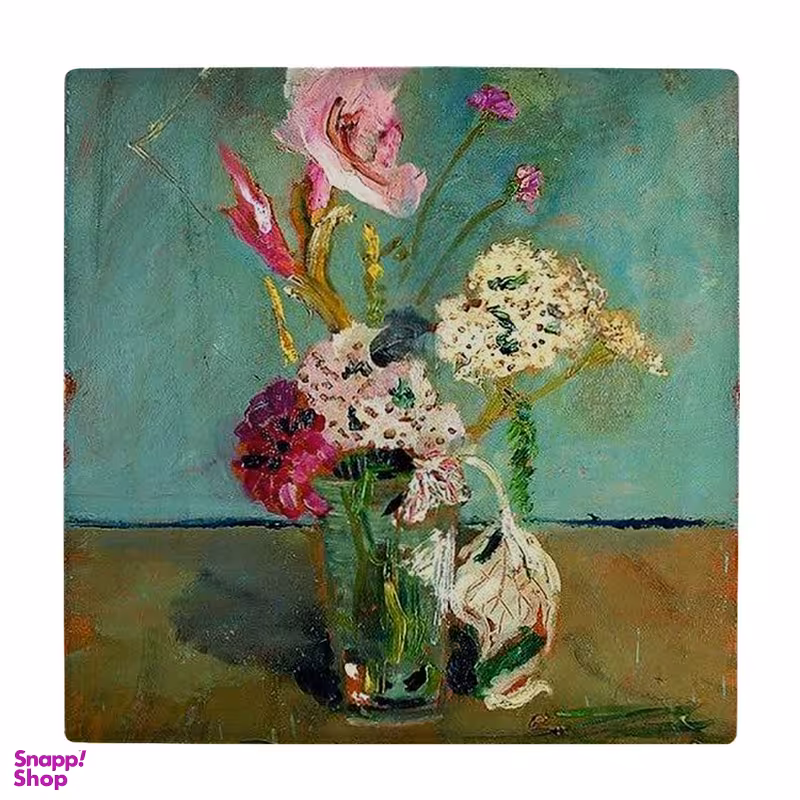 زیر لیوانی طرح نقاشی گلدان گل کد 6086868_5107