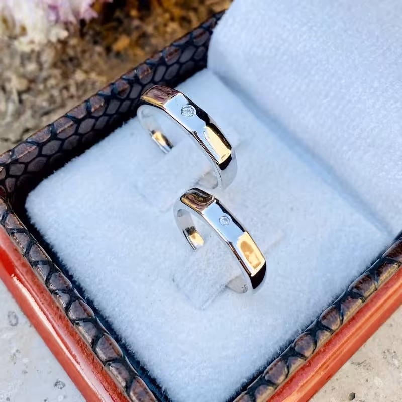 حلقه ست نقره وارداتی کد 2