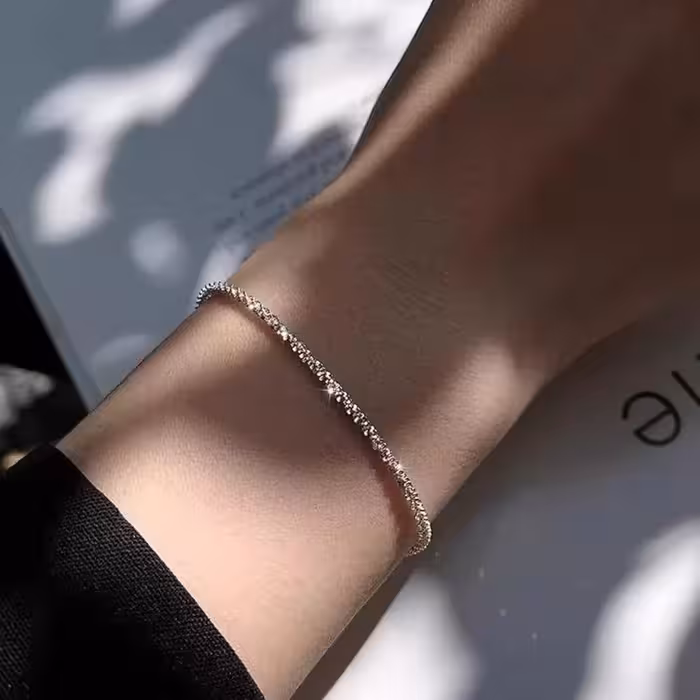 دستبند خاویاری طلایی و نقره ای استیل رنگ صددرصد ثابت