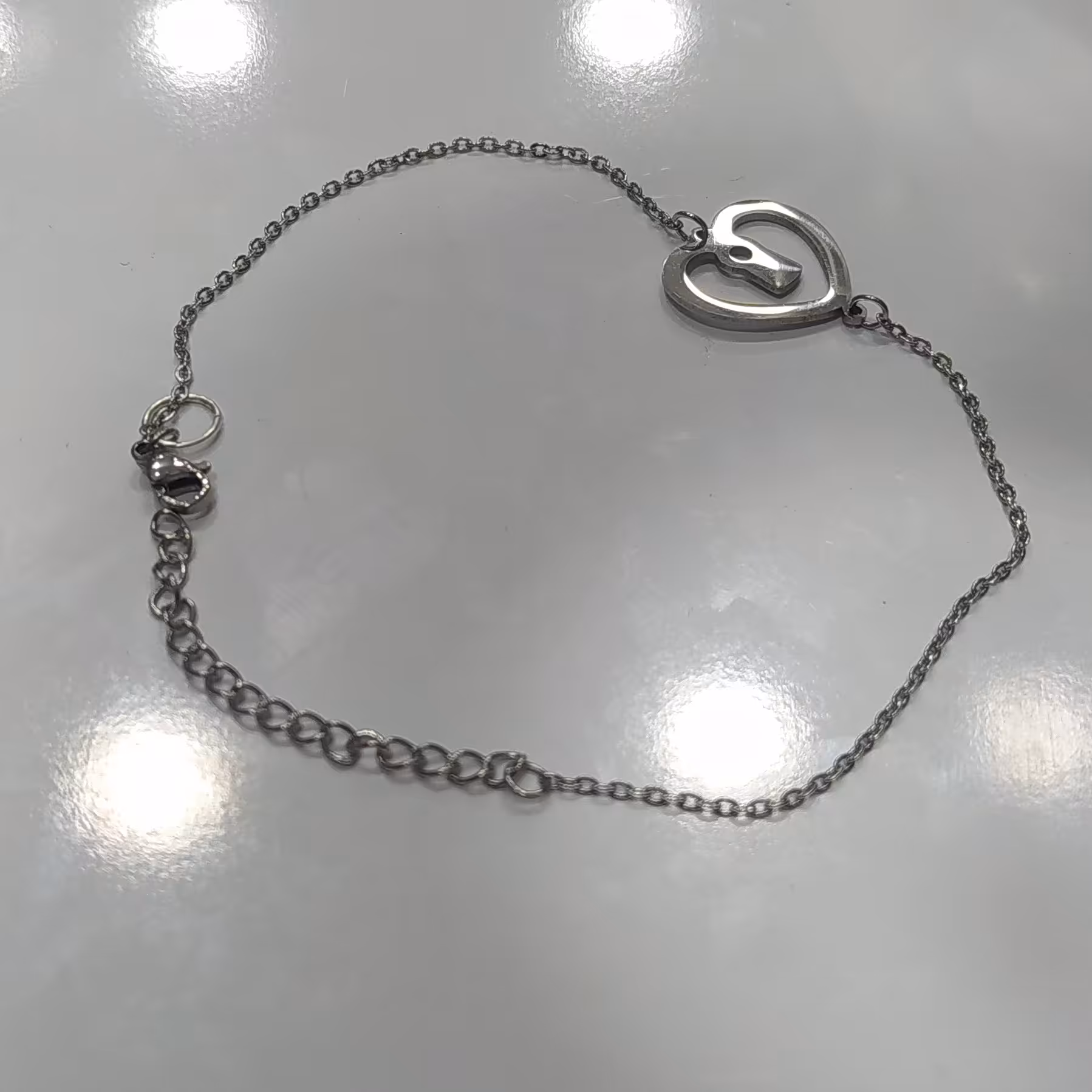 دستبند تمام استیل ضد حساسیت رنگ ثابت با قیمت عالی