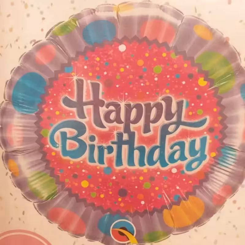 بادکنک گرد فویلی هپی چندرنگ