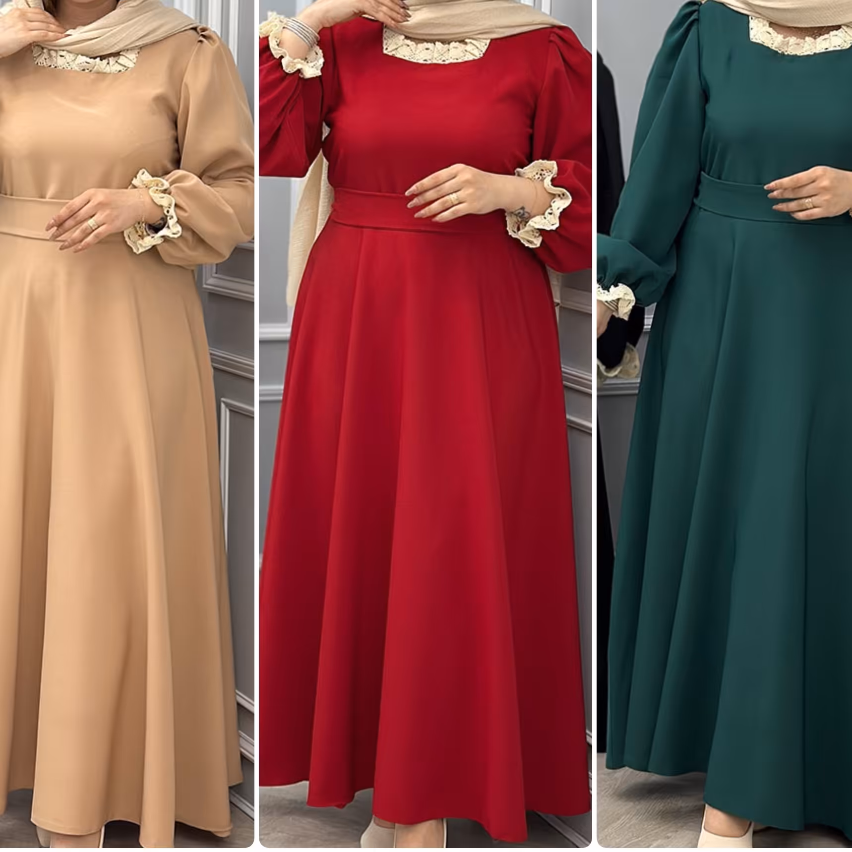 پیراهن ماکسی پوشیده از سایز 38 تا 48