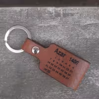 جا سوییچی چرم طرح تاریخ تولد،نام