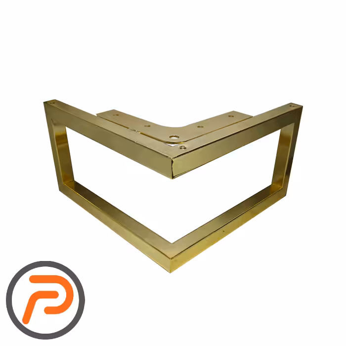 پایه میز ال طلایی 14 سانتیمتر