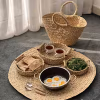 سفره حصیری گرد