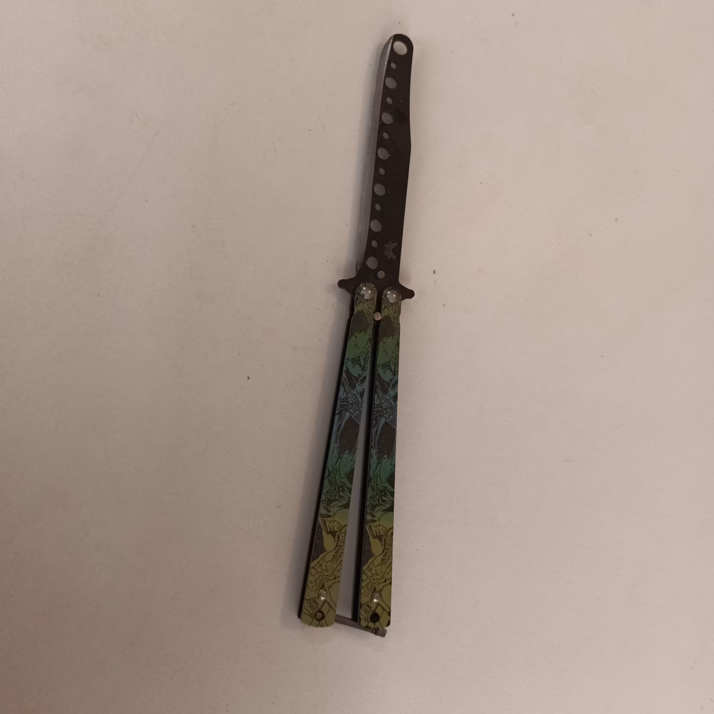 چاقو پروانه سبز-کد118