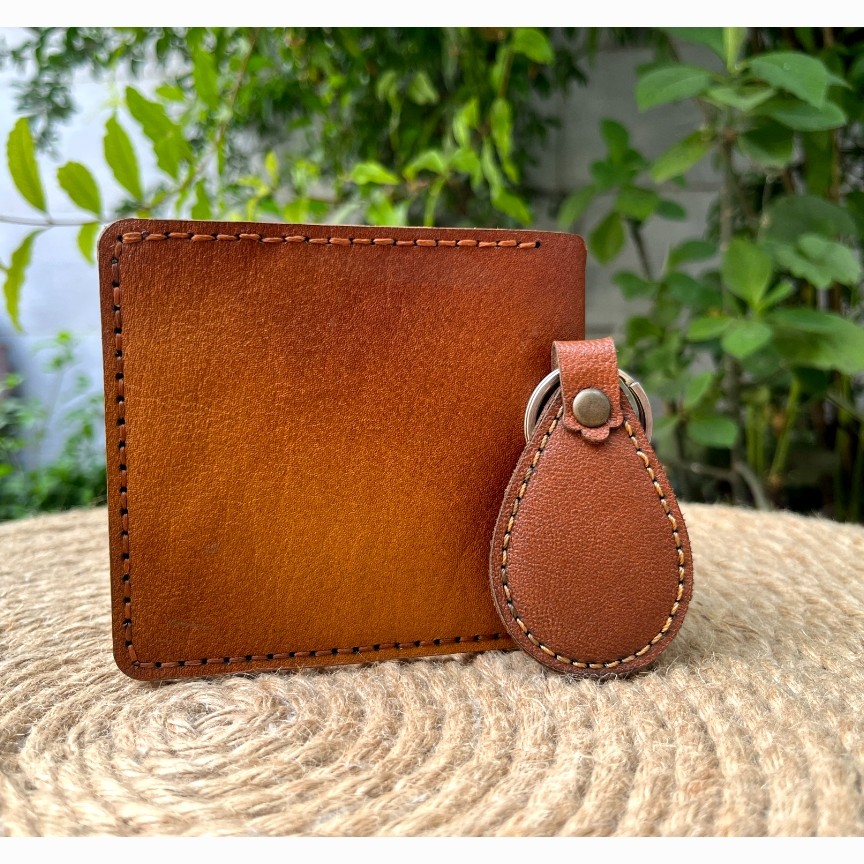 کیف پول مردانه چرم طبیعی دست دوز