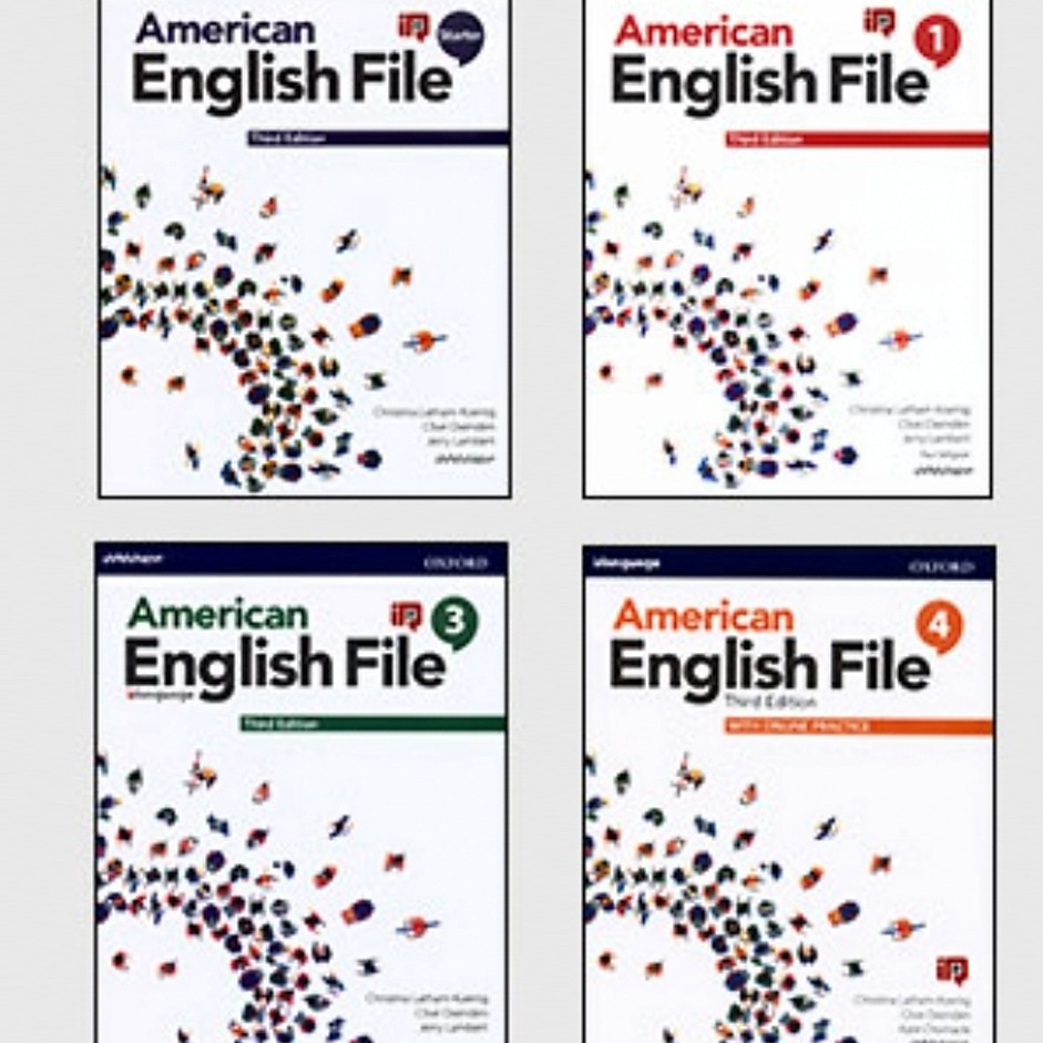 مجموعه کامل کتابهای امریکن انگلیش فایل american english file starter to 5با کتابهای تمرین و سی دی