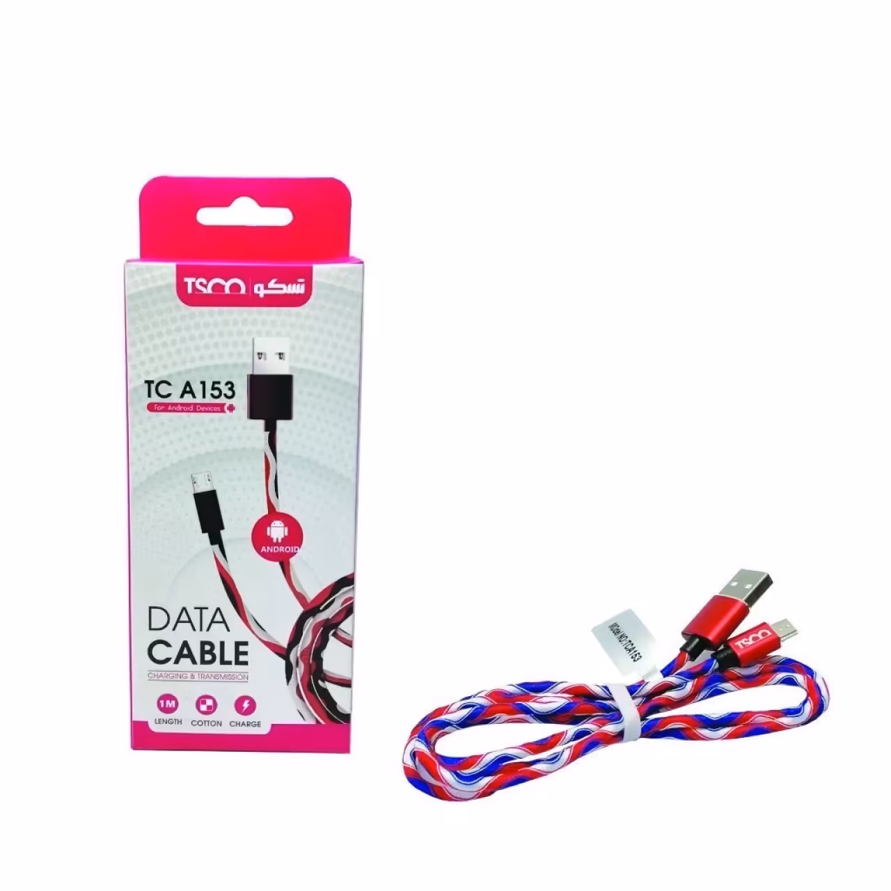 کابل تبدیل USB به microUSB تسکو مدل TC A153 طول 1 متر