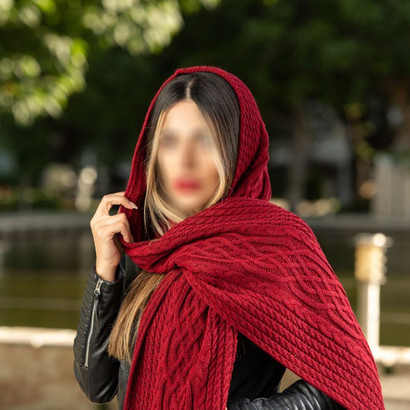 شال بافت بلند زنانه کد 9991